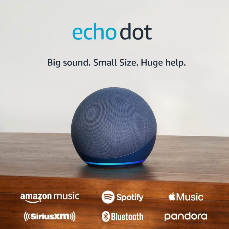 Renewed - Amazon Echo Dot 5th Generation - Sea Blue