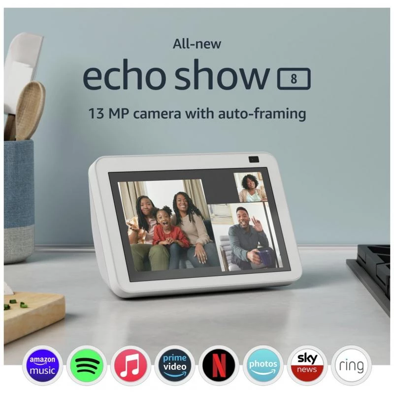 New  Echo Show 8 with Alexa - 8 HD smart display