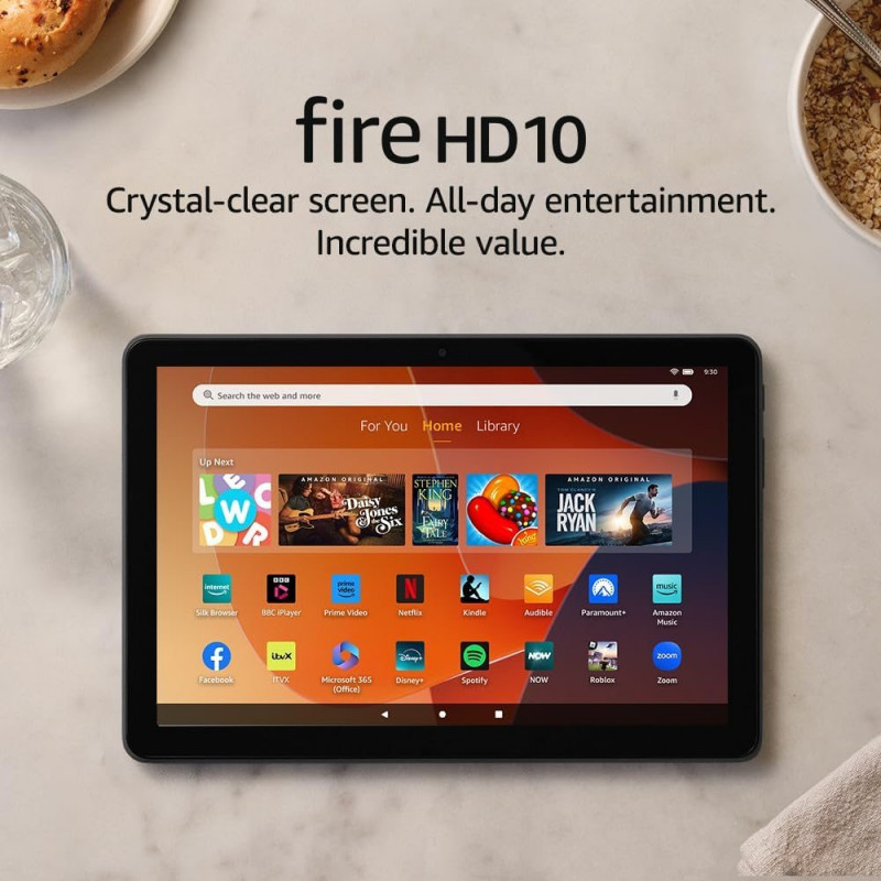 Amazon Fire HD 10 Tablet (10.1", 64GB, 2023, 13th Generation) - Black