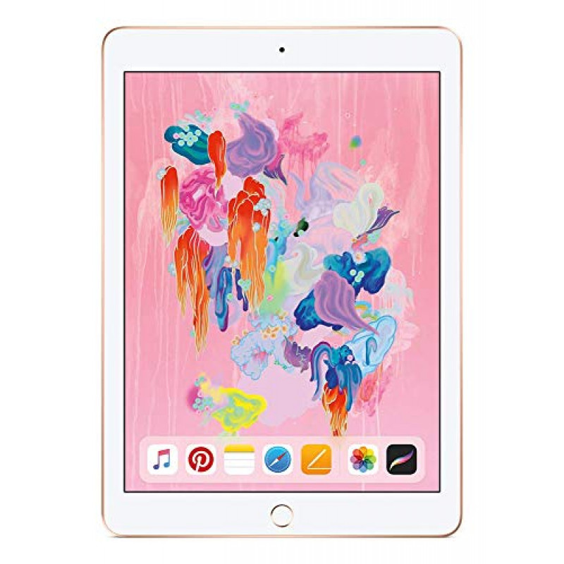 Renewed - Apple iPad 6th Generation (2018, 9.7-inch, Wi-Fi, 32 GB) - Gold