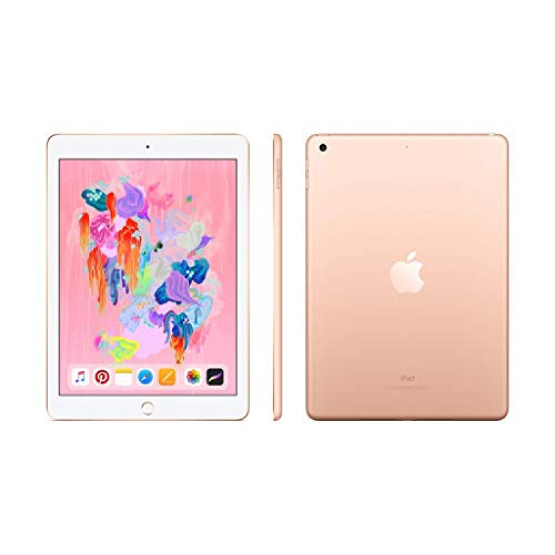 Renewed - Apple iPad 6th Generation (2018, 9.7-inch, Wi-Fi, 32 GB) - Gold