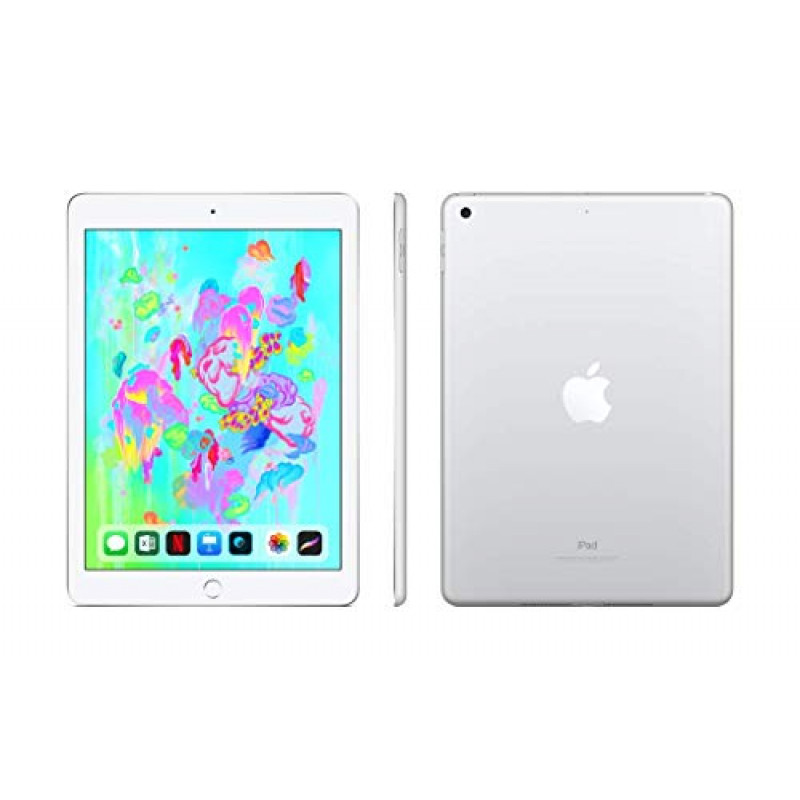 Renewed - Apple iPad 6th Generation (2018, 9.7-inch, Wi-Fi, 32 GB) - Silver