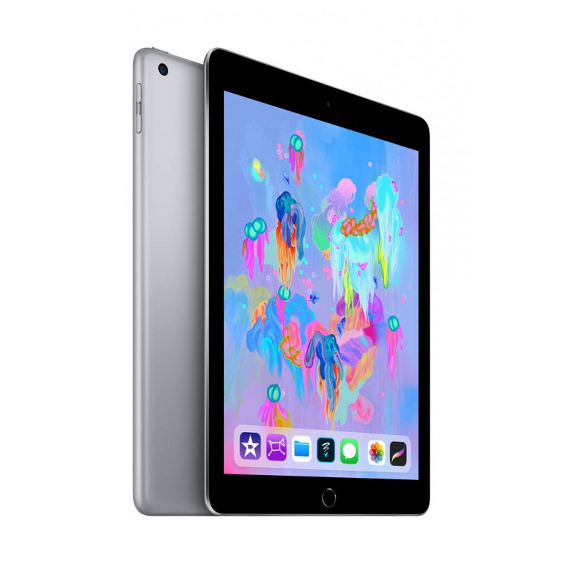 Renewed - Apple iPad 6th Generation (2018, 9.7-inch, Wi-Fi, 128 GB) - Space Grey