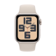 Apple Watch SE 2023 2nd Generation (GPS, 40mm) - Starlight Aluminium Case with M/L Starlight Sport Band