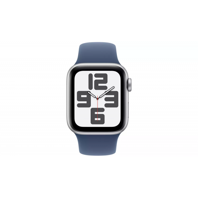 Apple Watch SE 2024 2nd Generation (GPS, 40mm) - Silver Aluminium Case with S/M Denim Sport Band