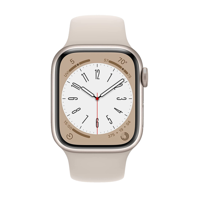 Apple Watch Series 8 (GPS, 41mm) - Starlight Aluminium Case with S/M Starlight Sport Band