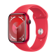 Apple Watch Series 9 (GPS, 45mm) - Red Aluminium Case with S/M Red Sport Band