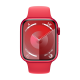 Apple Watch Series 9 (GPS, 41mm) - Red Aluminium Case with M/L Red Sport Band