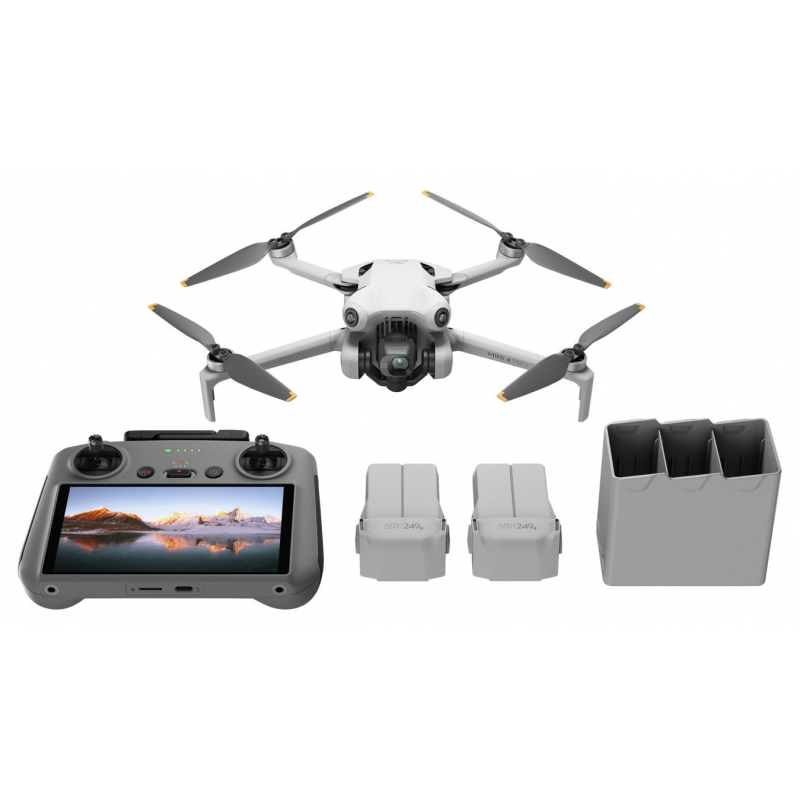 DJI Mini 4 Pro Fly More Combo with DJI RC 2, 47 Minutes Flight Time