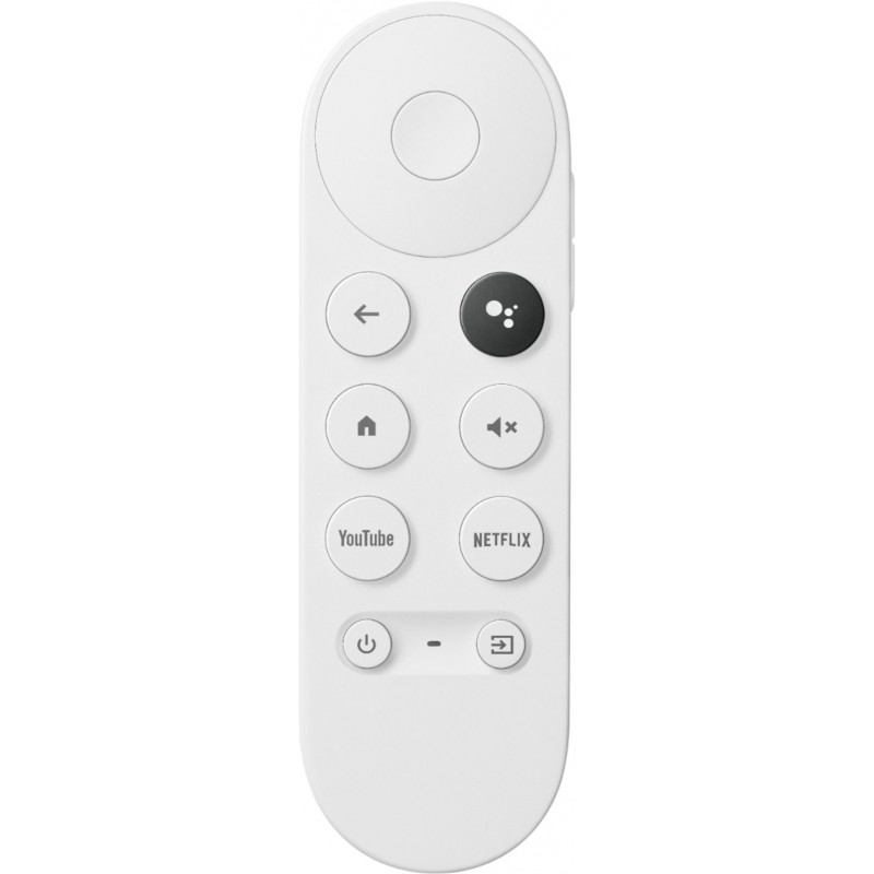 Google Chromecast with Google TV 4K and Voice Remote - Snow