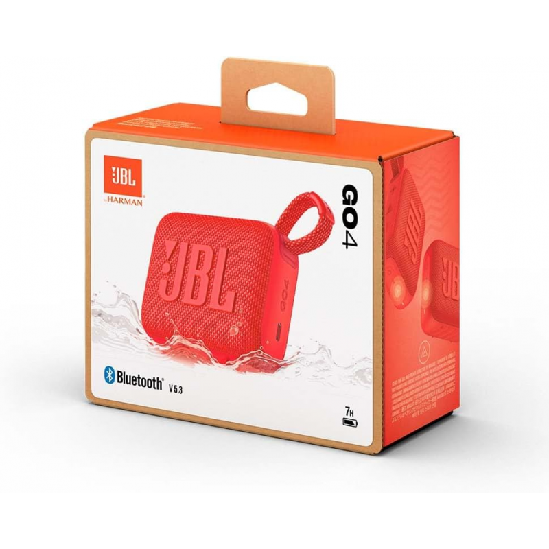 JBL GO 4 Ultra-Portable Bluetooth Speaker - Red