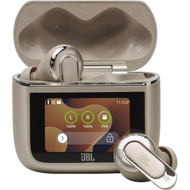 JBL Tour Pro 3 Wireless Bluetooth Earbuds - Latte