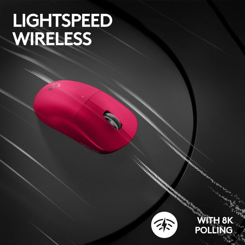 Logitech G PRO X Superlight 2 Lightspeed Wireless Gaming Mouse - Magenta