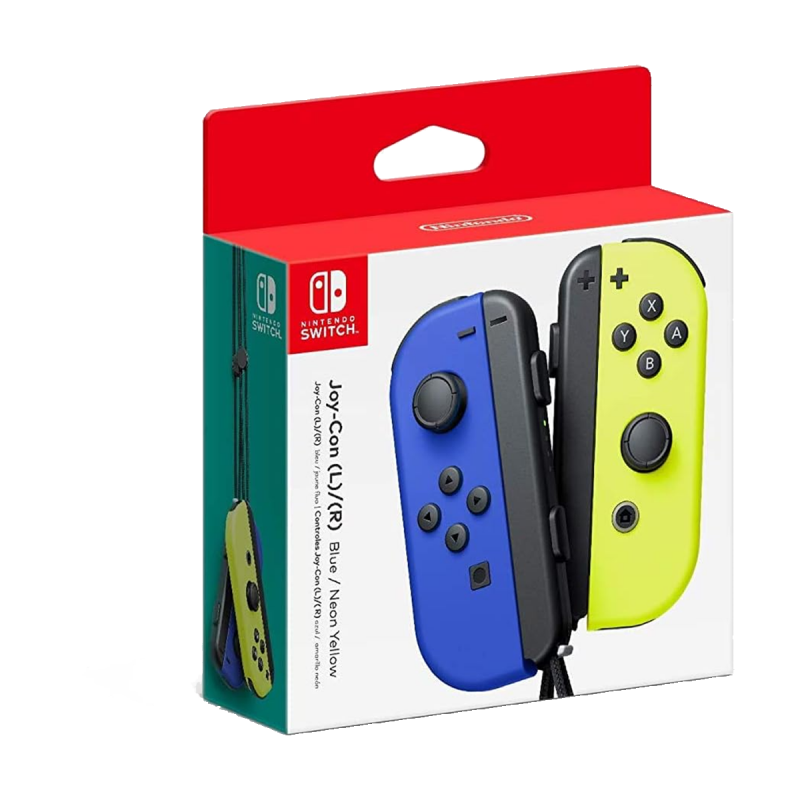 Nintendo Switch Joy-Con (Left & Right, Wireless)  - Neon Blue/Neon Yellow