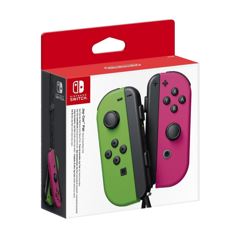 Nintendo Switch Joy-Con (Left & Right, Wireless)  - Neon Pink/Neon Green