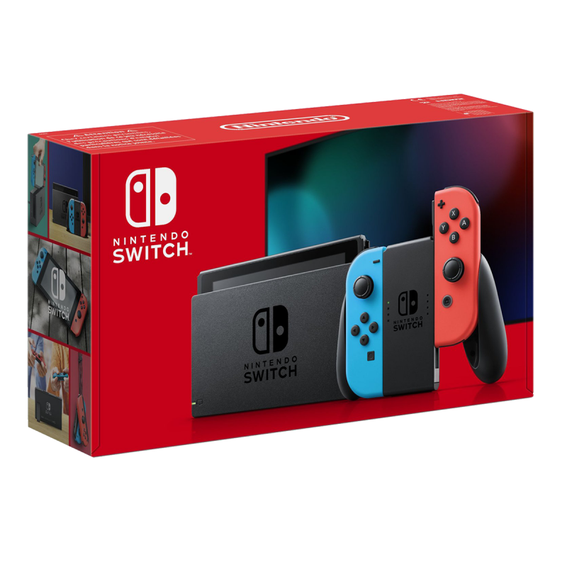 Nintendo Switch Console - Neon Red / Neon blue (Latest Model)