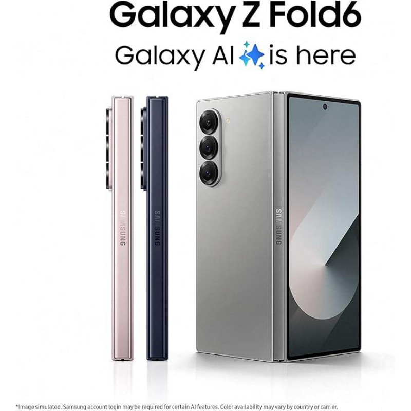 Samsung Galaxy Z Fold 6 Smartphone (12+512GB) - Silver Shadow