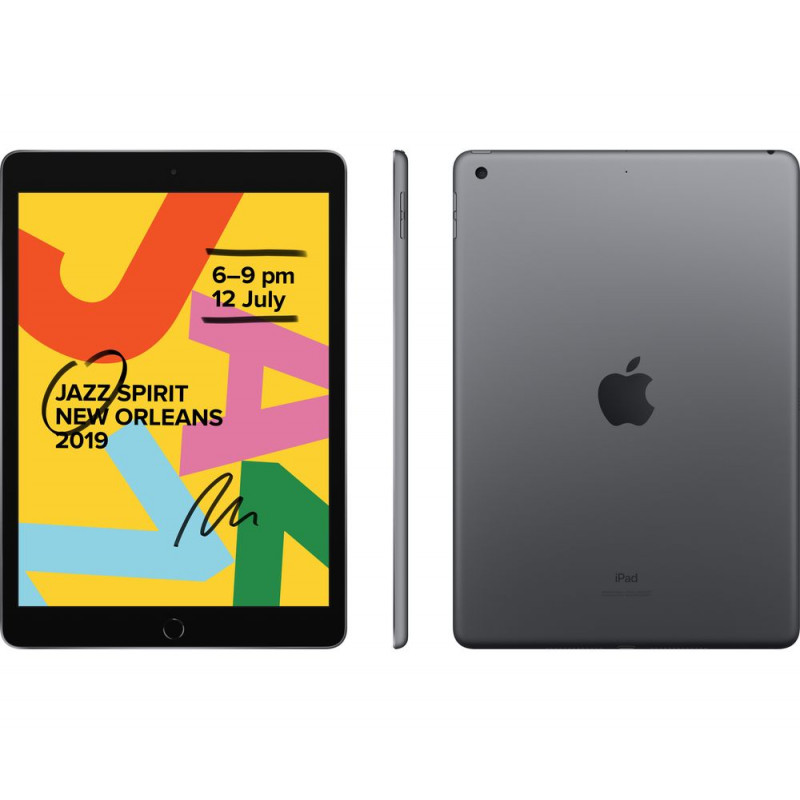 Renewed - Apple iPad 7th Generation (2019, 10.2-inch, Wi-Fi, 32GB) - Space Grey