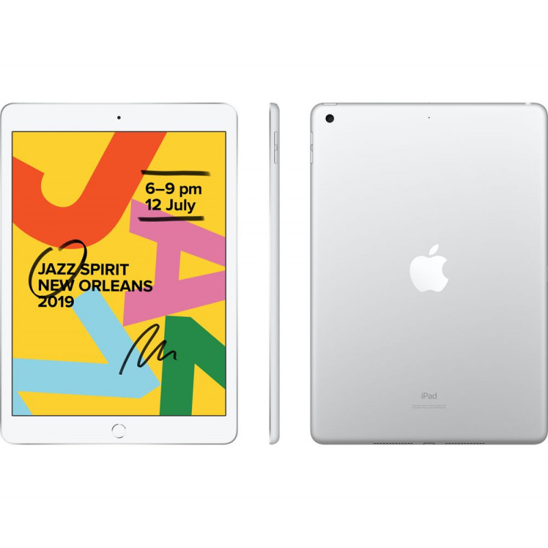 Renewed - Apple iPad 7th Generation (2019, 10.2-inch, Wi-Fi, 32GB) - Silver