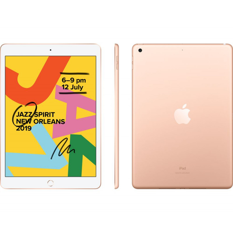 Renewed - Apple iPad 7th Generation (2019, 10.2-inch, Wi-Fi, 128GB) - Gold