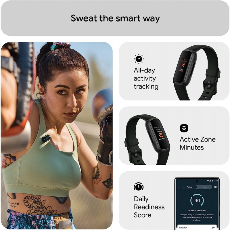 Dimprice | Fitbit Inspire 3 Activity Tracker - Black/Midnight Zen