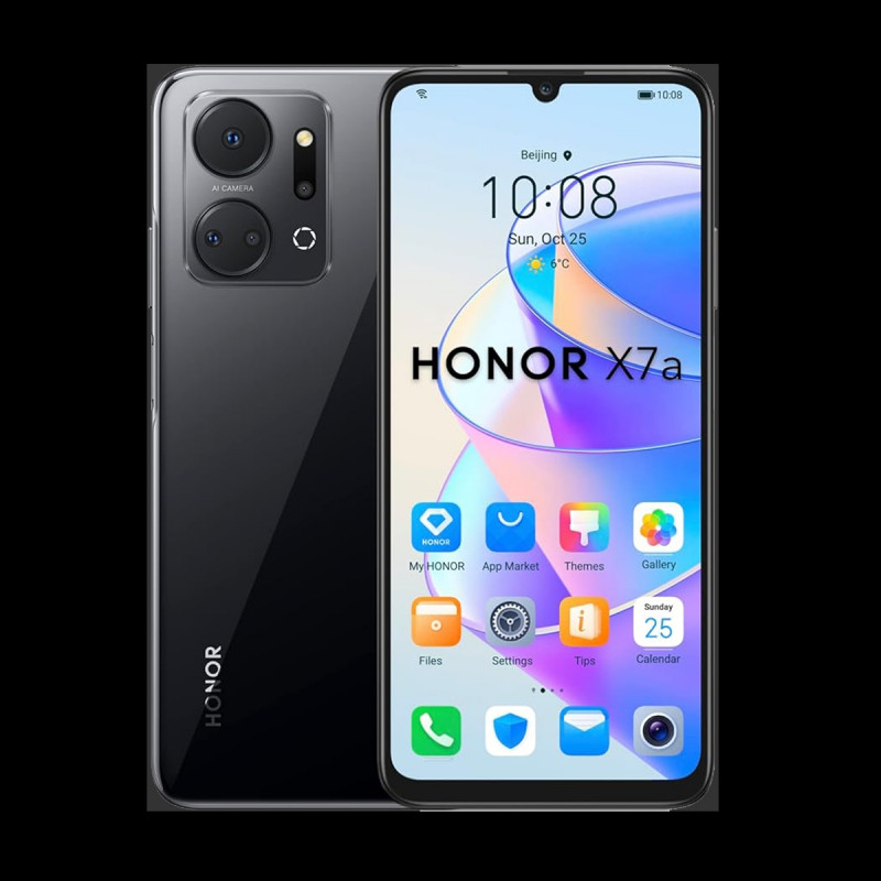 HONOR X7a Smartphone (Dual-SIM 4+128 GB) - Black