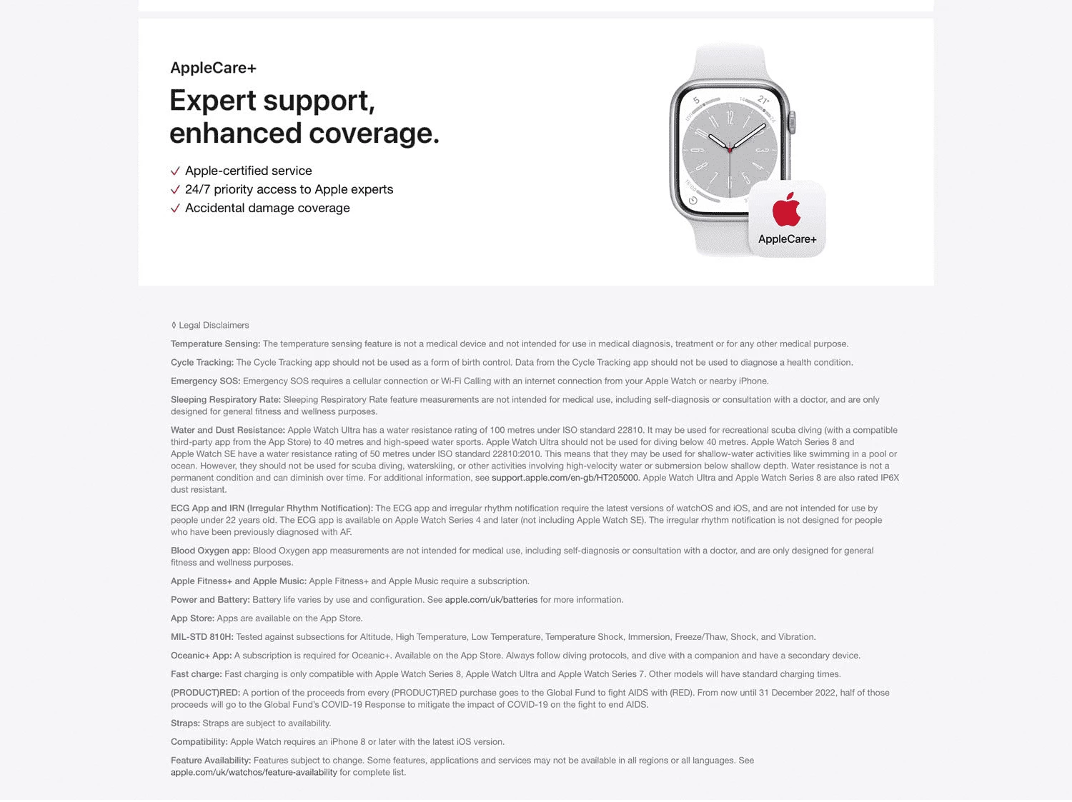 Applecare 2025 plus watch